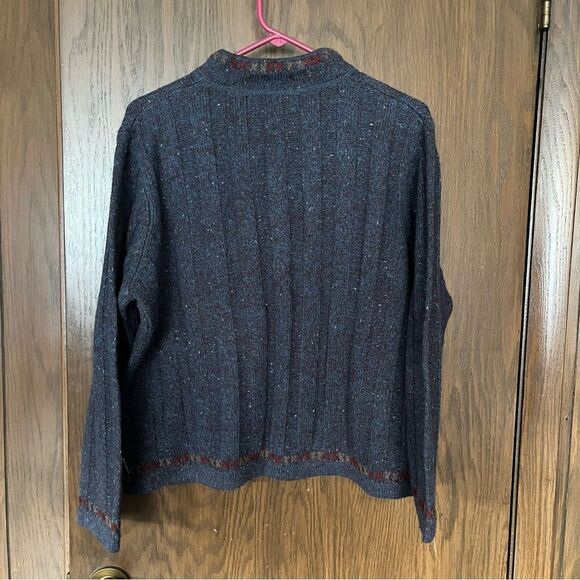 Woolrich Indigo Heather Wool Blend Sweater - Picture 2 of 8